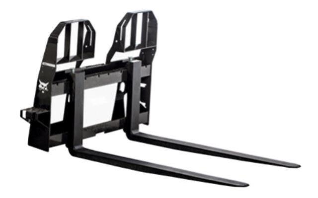 Bobcat pallet fork attachment