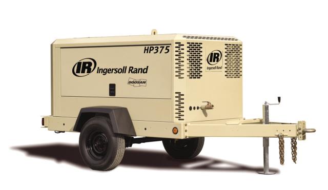 beige-coloured Ingersoll Rand air compressor